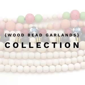 {Wood Bead Garlands} Collection