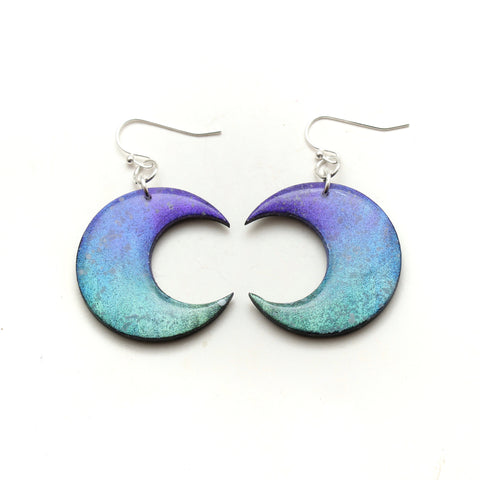 Northern Lights Moon Dangles Earrings