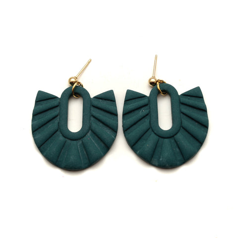 Dark Teal Sloane Earrings