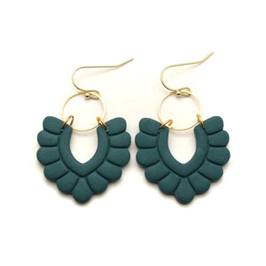 Dark Teal Rylee Earrings