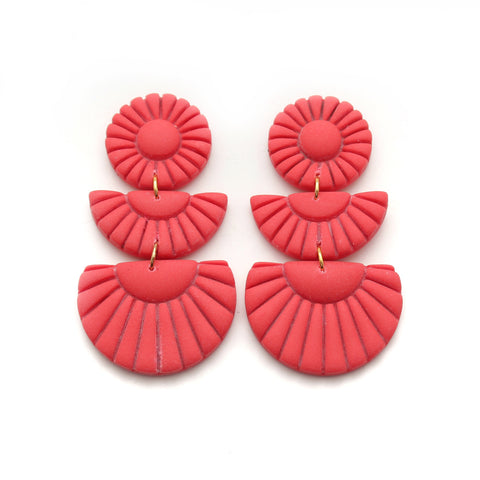 Crimson Zara Earrings