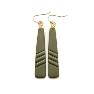 Crocodile Embossed Colins Earrings