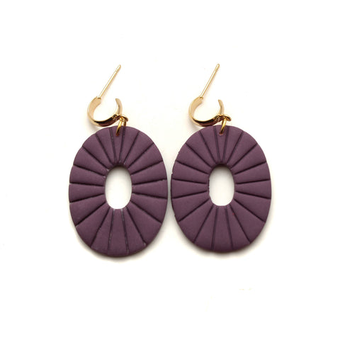 English Violet Teal Echo Earrings