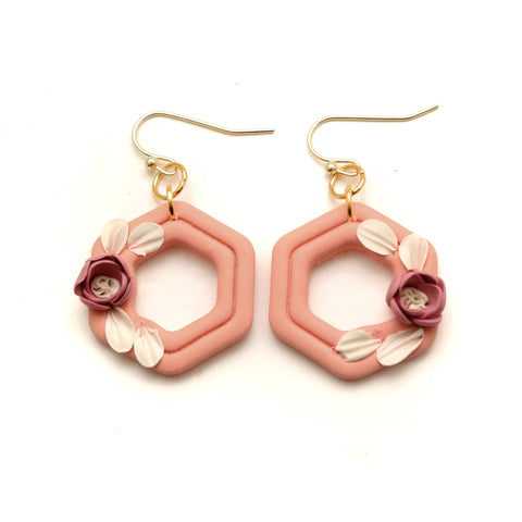 Wildflowers Floral Gladiola Laurie Dangle Earrings