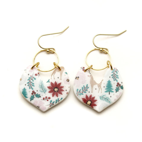 Christmas Wonderland Print Blair Earrings