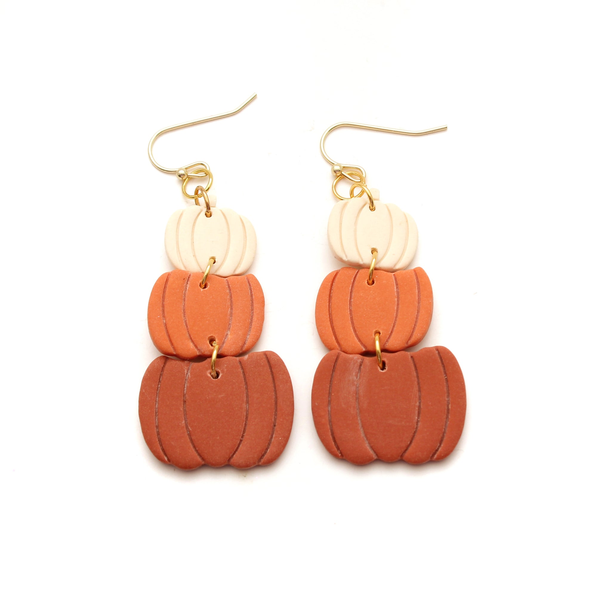 Pumpkin Trio Dangle Earrings