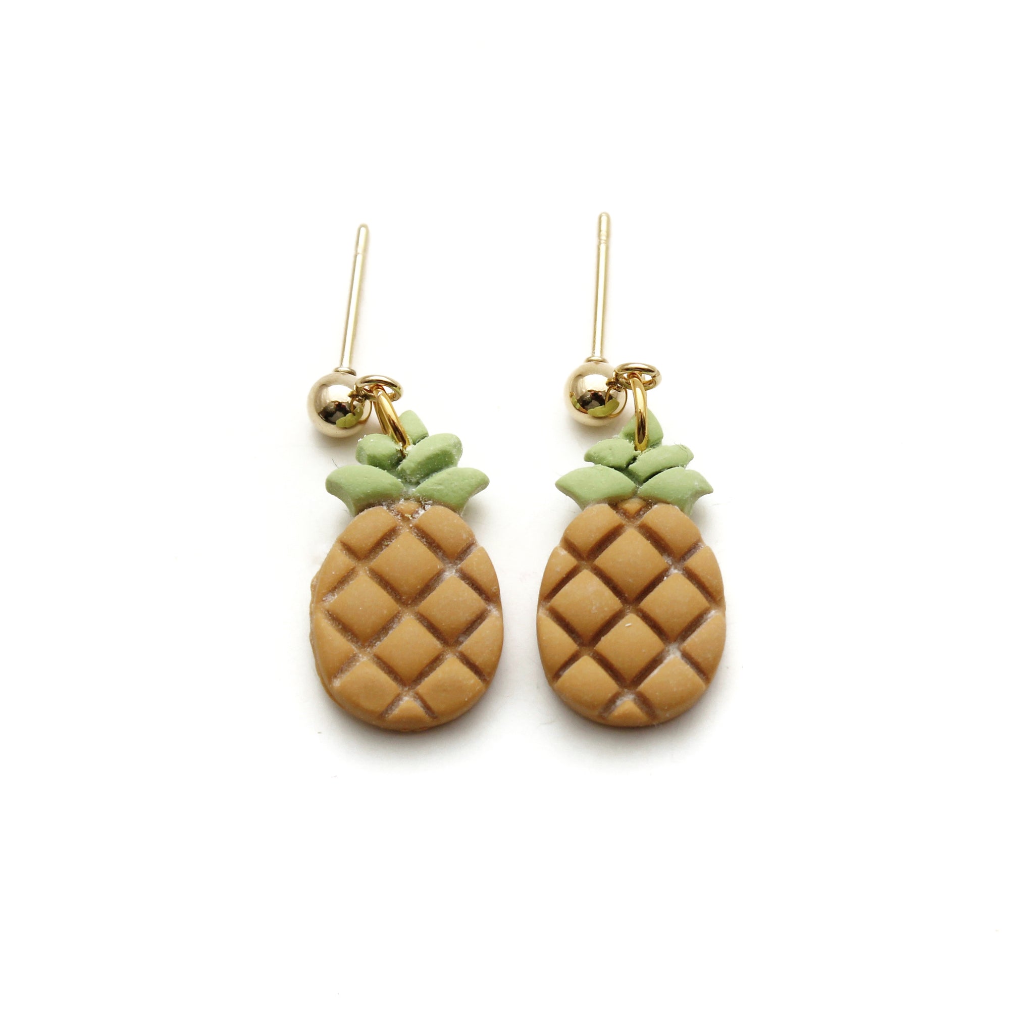 Pineapple Polymer Clay Earrings