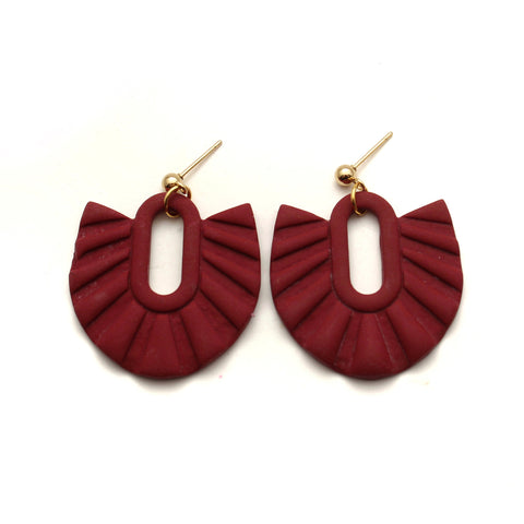 Burgundy Sloane Earrings