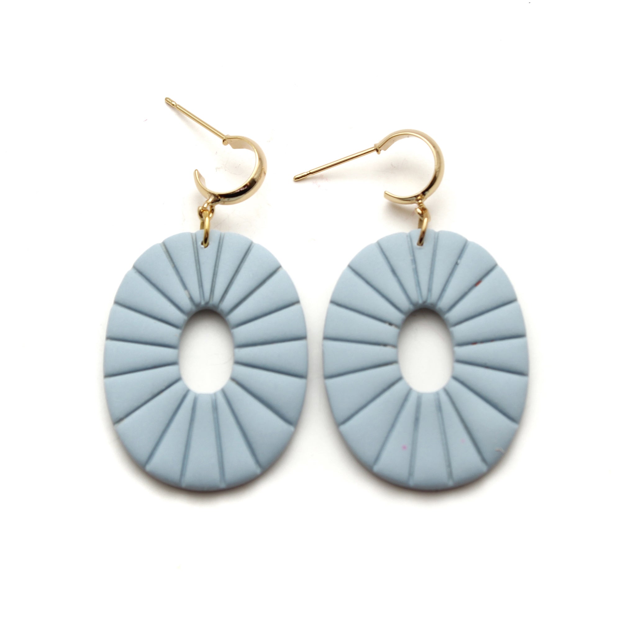 Dusty Blue Echo Earrings