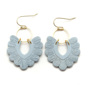 Dusty Blue Macrame Rylee Earrings