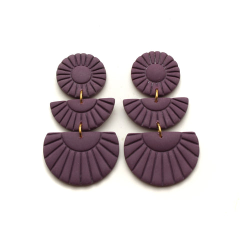 English Violet Zara Earrings