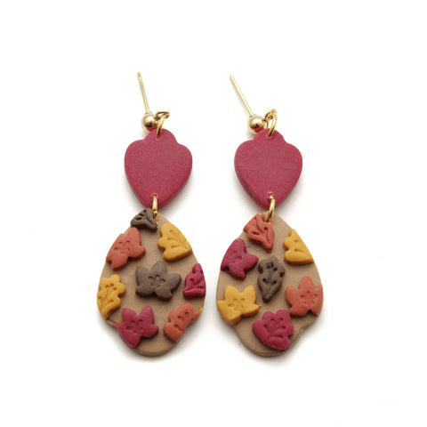 Oak Leaves in the Fall Carole Dangle Earrings