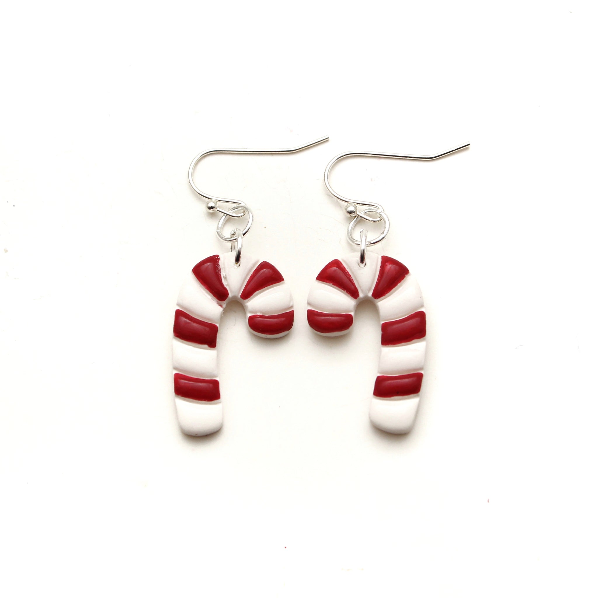 Candy Cane Dangle Earrings