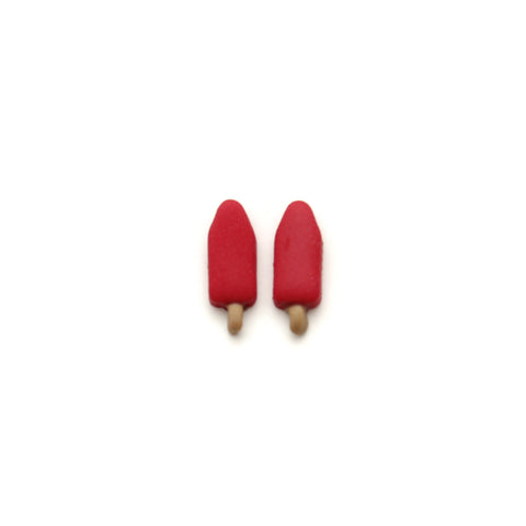 Cherry Popsicle Stud Earrings