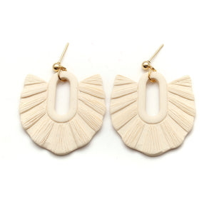 Ivory Macrame Sloane Earrings