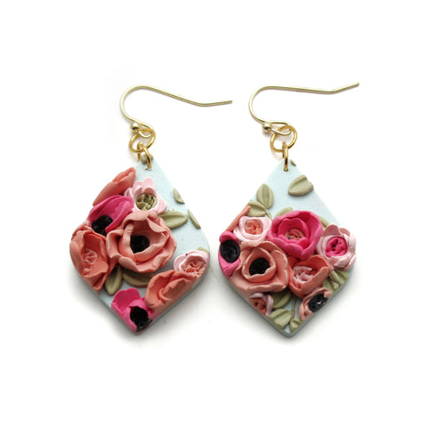 Blush Blooms Floral Bria Earrings