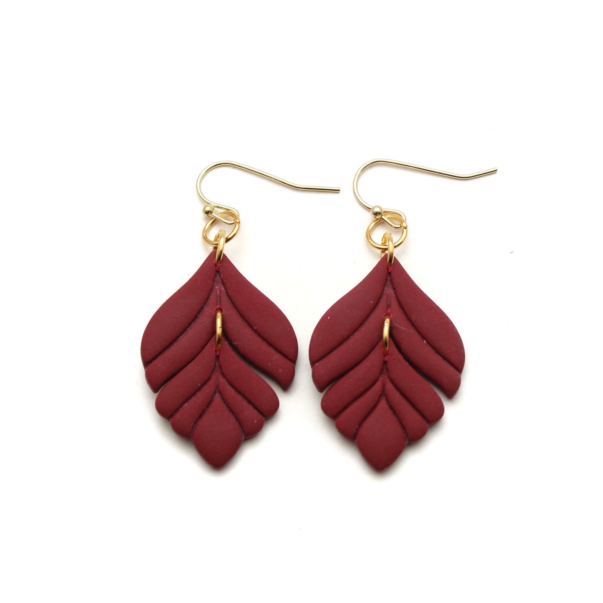 Burgundy Jasmine Earrings