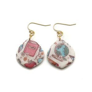 Back to School Print Rachael Earrings