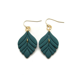 Dark Teal Jasmine Earrings