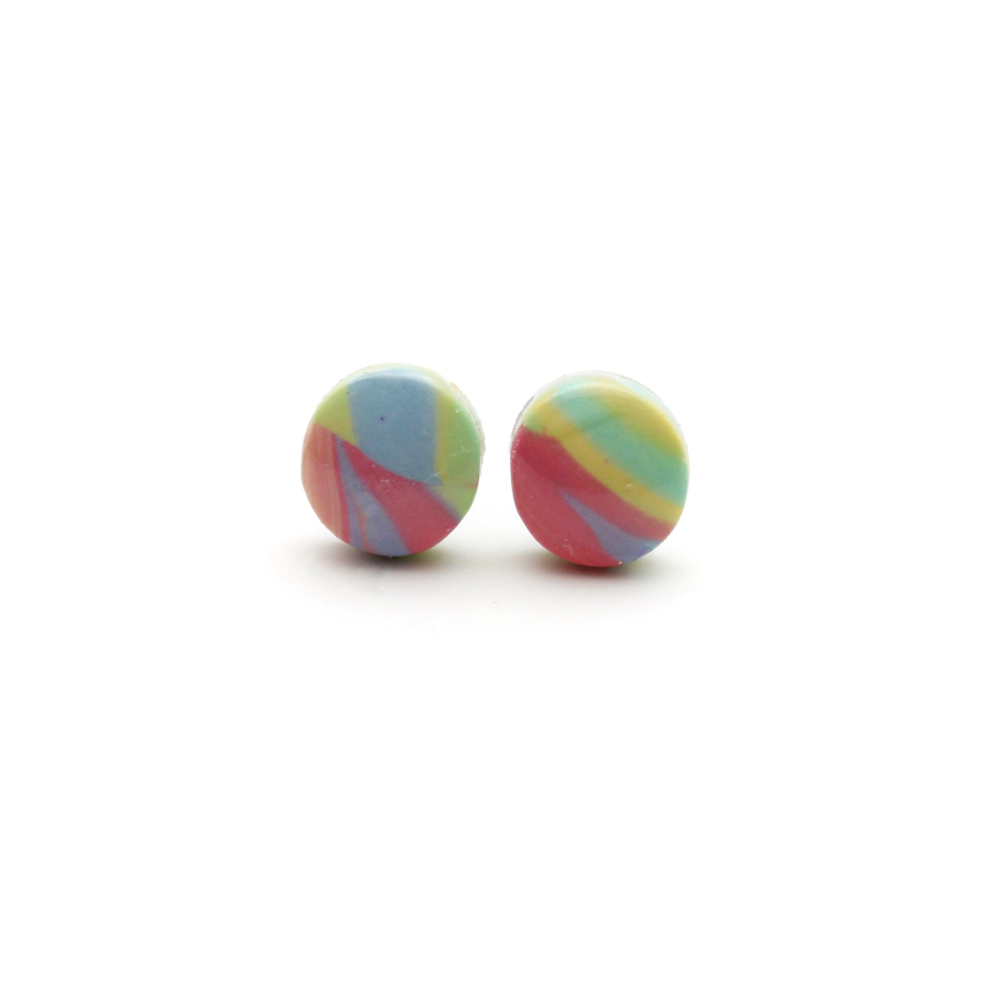 Groovy Rainbow Stud Earrings