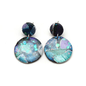 Northern Lights Round Dangle Earrings