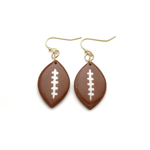 Football Dangle Earrings
