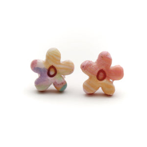 Unicorn Rainbow Flower Stud Earrings