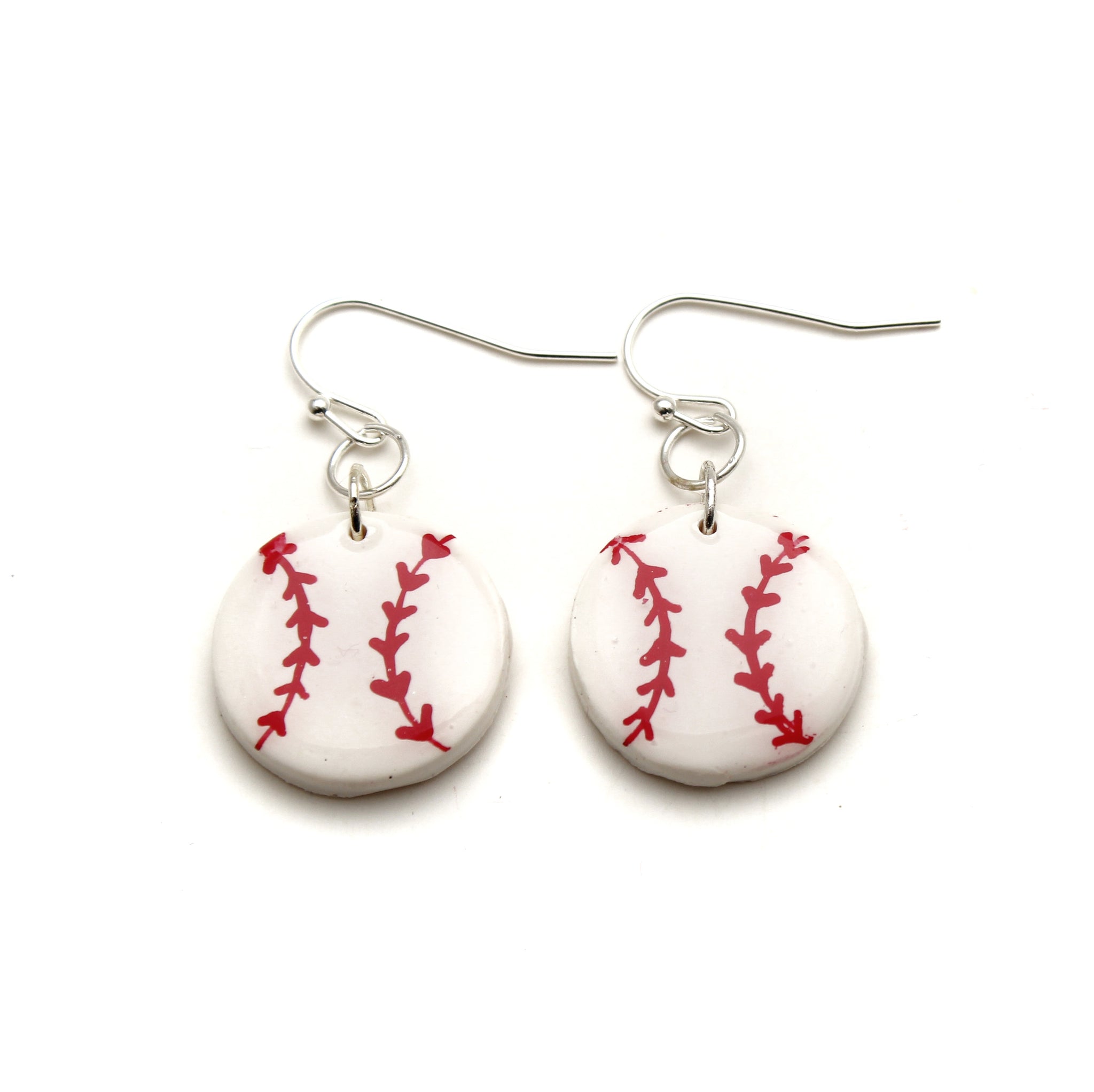 Baseball Dangles Earrings